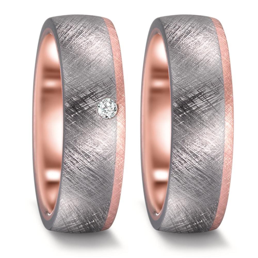 Partnerring 999 Tantaal, 585/14K roségoud