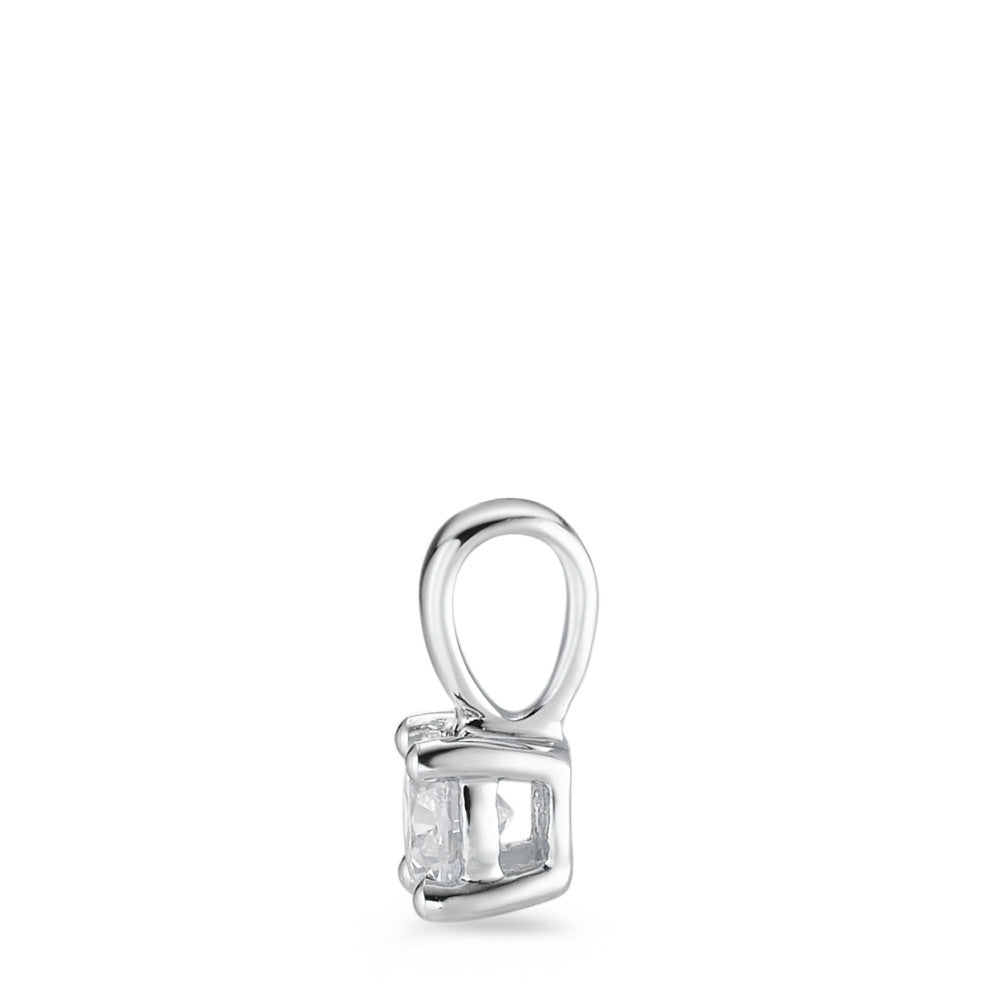 Hanger 750/18K witgoud Diamant wit, 0.25 ct, [Brillant], w-si Ø4 mm