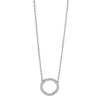 Collier Or blanc 18K Diamant 0.115 ct, w-si 42 cm Ø10 mm