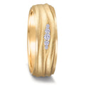 Partnerring 750/18K geel goud Diamant 0.077 ct, 5 Steen, w-si