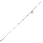 Armband 750/18 K Weissgold, 750/18 K Gelbgold Zirkonia Herz 16.5-18.5 cm verstellbar