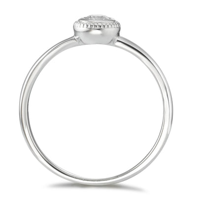 Ring 750/18K witgoud Diamant 0.15 ct, w-si