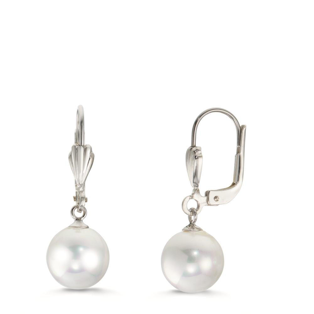 Oorbellen Anti-allergisch [shining Pearls] [Rund], 2 Parels, 9 mm