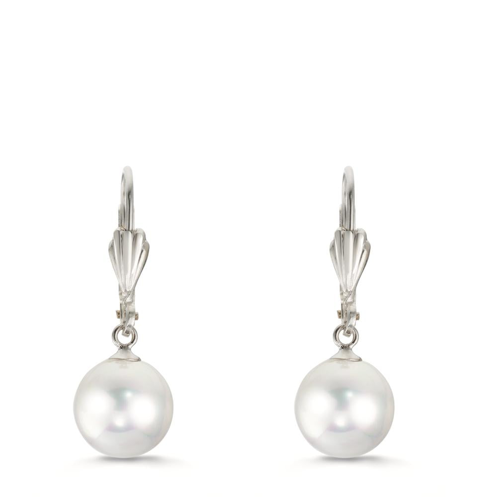 Oorbellen Anti-allergisch [shining Pearls] [Rund], 2 Parels, 9 mm