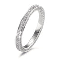 Memory ring 750/18K witgoud Diamant wit, 0.50 ct, 155 Steen, w-si