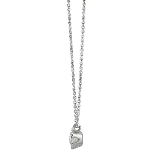 Collier 585/14K witgoud Diamant 0.22 ct, w-si 39.5-42 cm