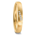 Partnerring 750/18K geel goud Diamant 0.036 ct, 5 Steen, tw-vsi