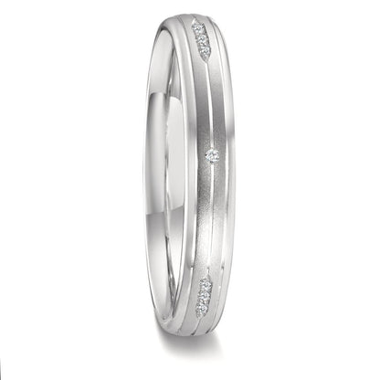 Partnerring 750/18K witgoud Diamant 0.051 ct, 12 Steen, w-vsi