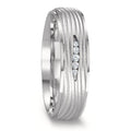 Partnerring 750/18K witgoud Diamant 0.045 ct, 5 Steen, w-si