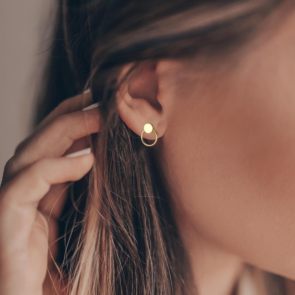 Clous d'oreilles Or jaune 14K Ø7.5 mm