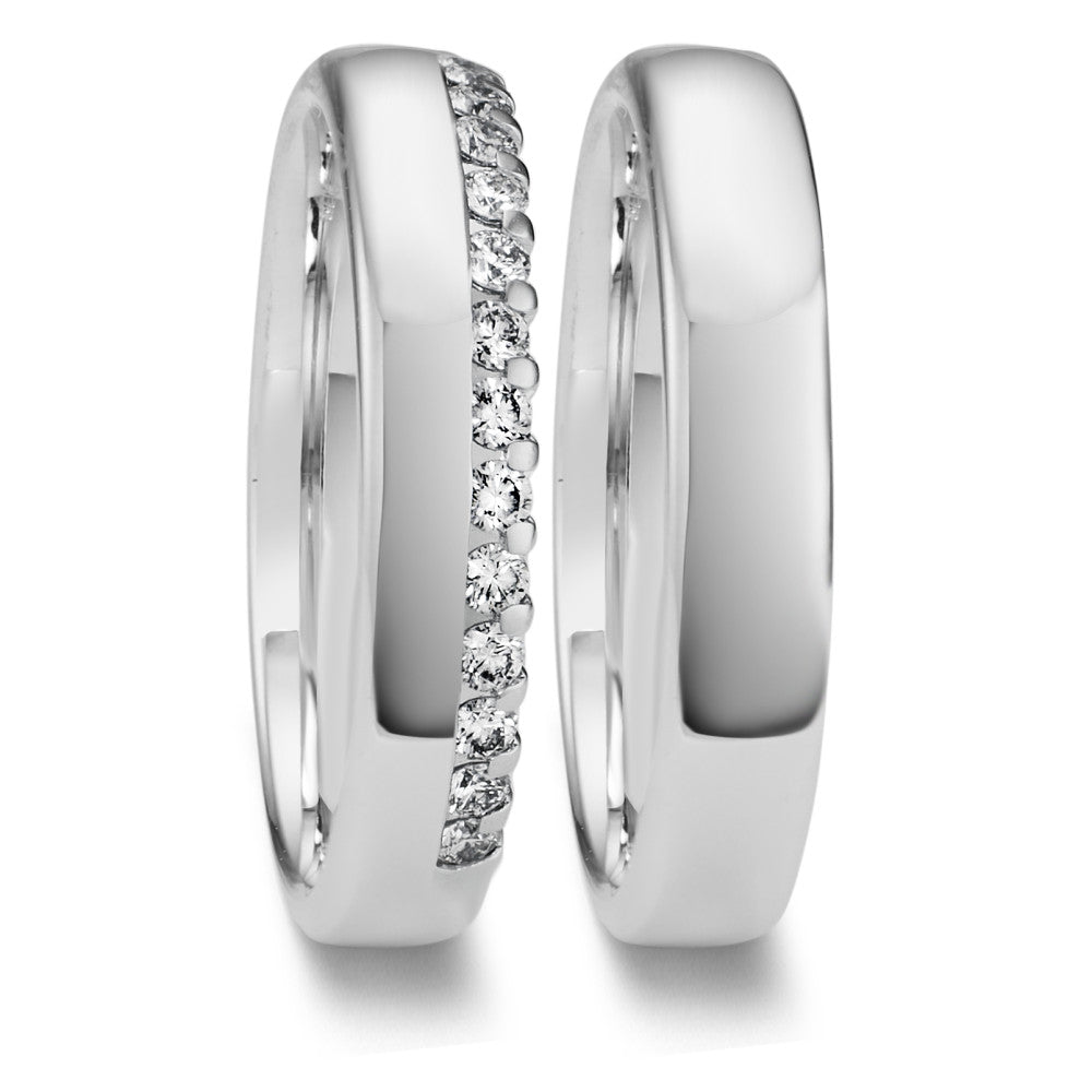Partnerring 750/18K witgoud