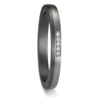 Partnerring 999 Tantaal, 950 Platina Diamant 0.035 ct, 5 Steen, w-si