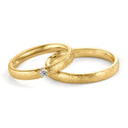 Partnerring 750/18 K Gelbgold Diamant 0.09 ct, w-vsi