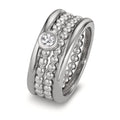 Ringset 4-teilig mit Zirkonia