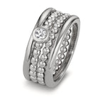 Ringset 4-teilig mit Zirkonia