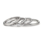 Ringset 4-teilig mit Zirkonia
