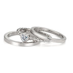 Ringset 3-teilig mit Zirkonia