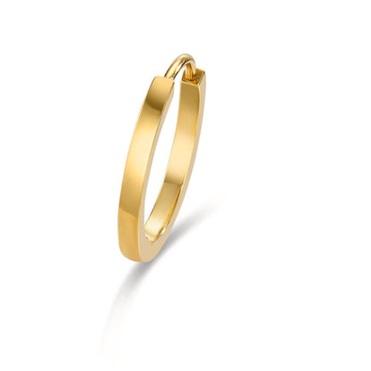 Scharnier oorring 1 stuk Titanium Geel IP-gecoat