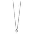 Collier Or blanc 18K Diamant 0.15 ct, w-si 40-42 cm