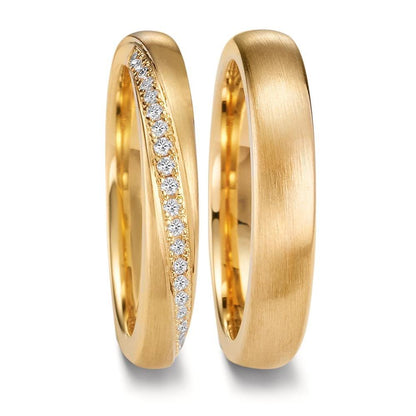 Partnerring 750/18K geel goud
