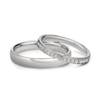 Partnerring 750/18K witgoud
