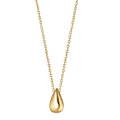 Collier Silber gelb vergoldet Tropfen 42-45 cm verstellbar