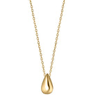 Collier Silber gelb vergoldet Tropfen 42-45 cm verstellbar
