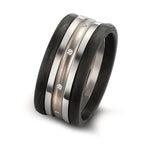 Ringset 5-teilig mit Diamant