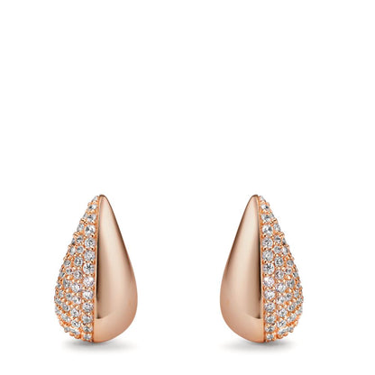 Oorknoppen Zilver Zirkonia Rosé Verguld