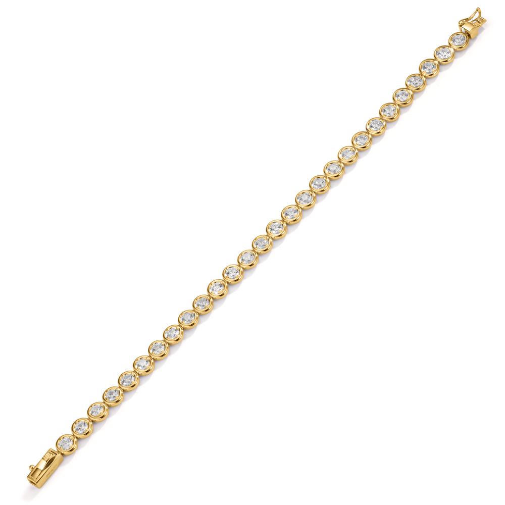 Armband Silber Zirkonia 28 Steine vergoldet