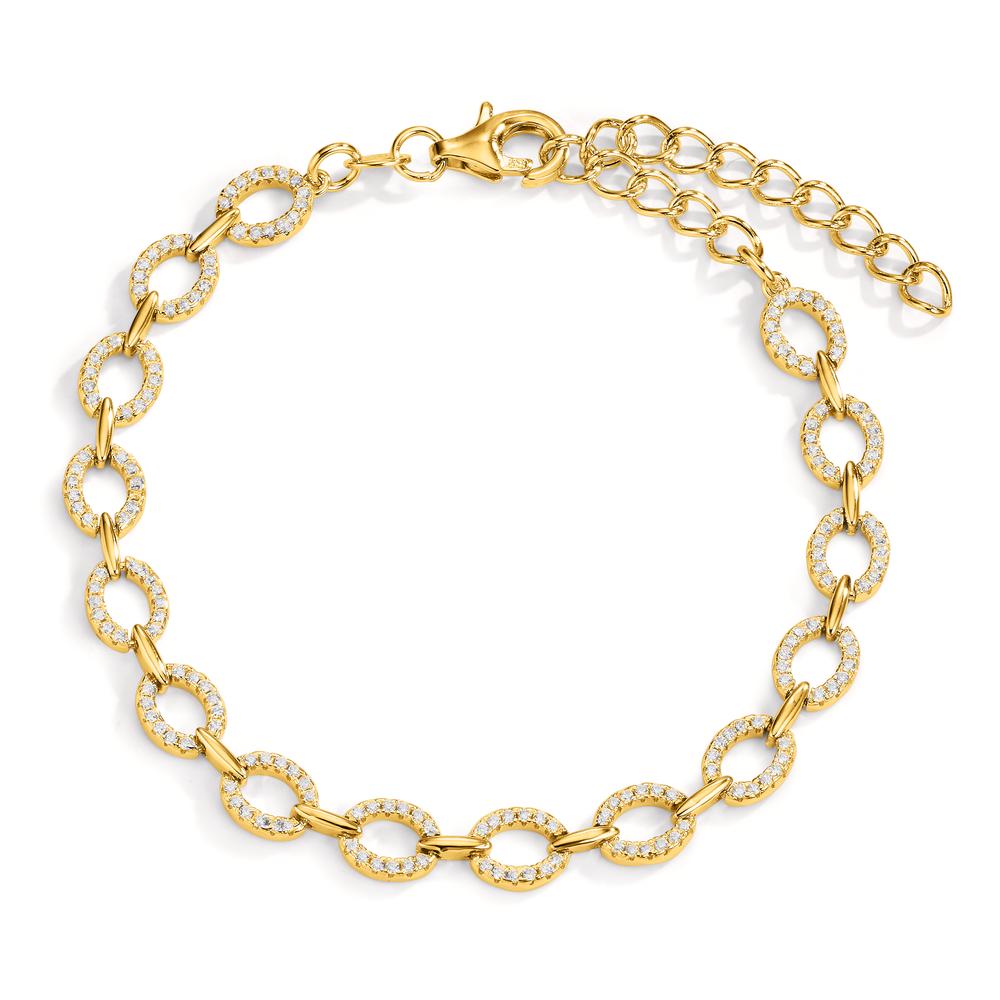 Armband Zilver Zirkonia Geel Verguld