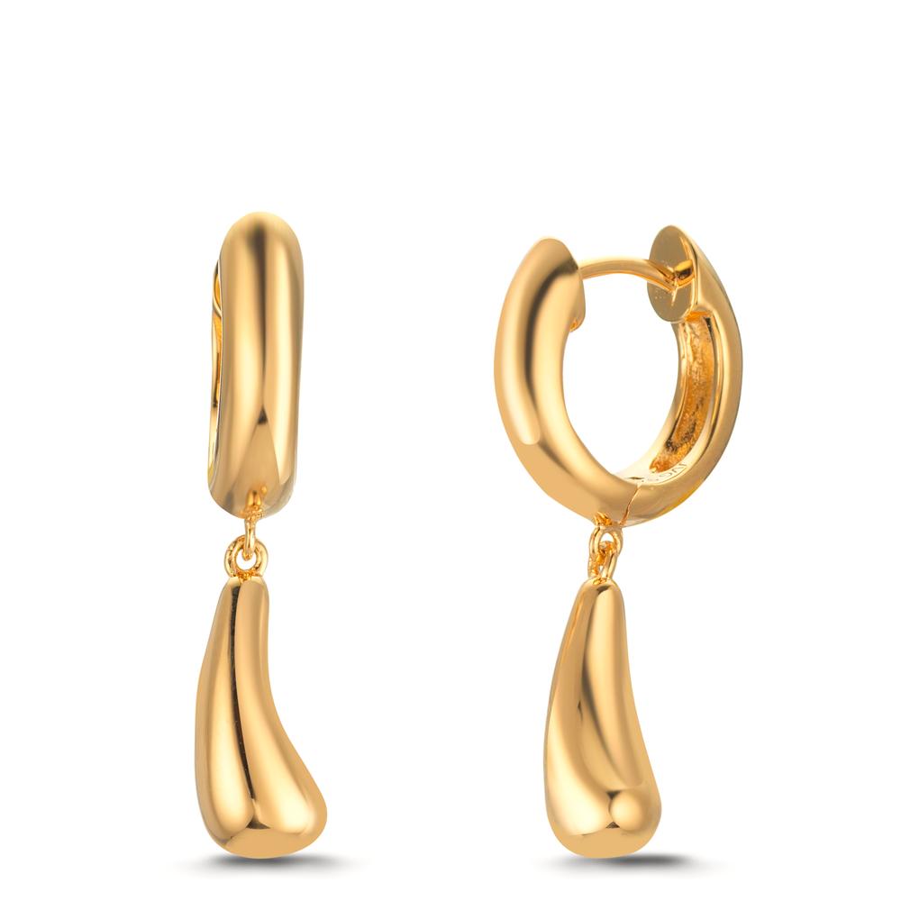 Créoles à charnières Argent jaune Plaqué or