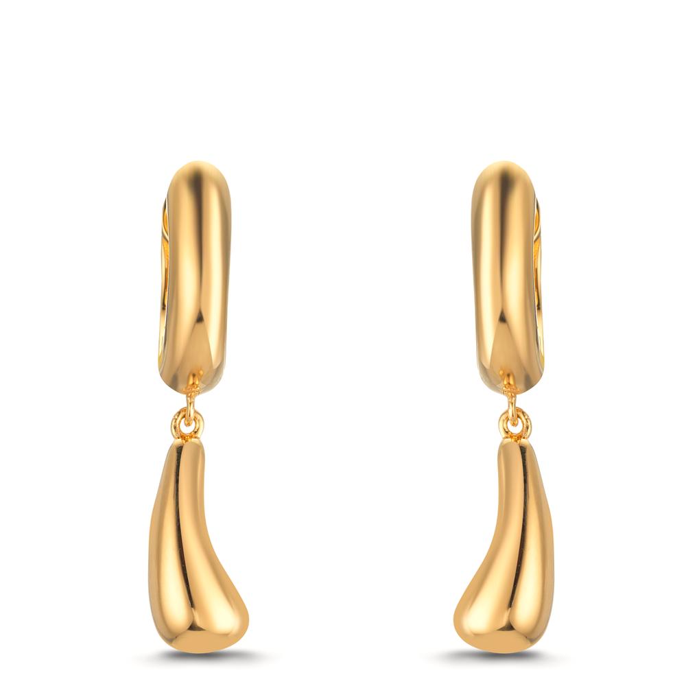 Créoles à charnières Argent jaune Plaqué or