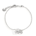 Bracelet Argent Zircone Rhodié Éléphant