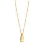 Collier Silber gelb vergoldet Tropfen 40-44 cm verstellbar