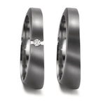 Partnerring 999 Tantaal Diamant 0.03 ct, w-si