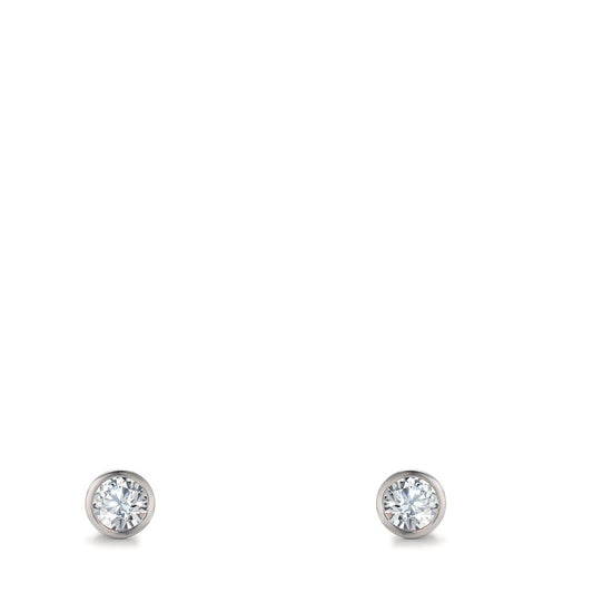 Clous d'oreilles Argent Rhodié Ø3 mm