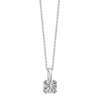 Chaînette avec pendentif Or blanc 9K 40-42 cm