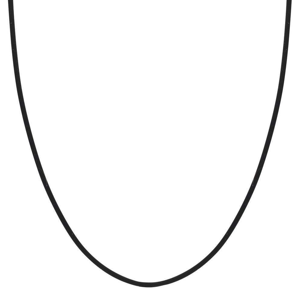 Collier Siliconen, Roestvrijstaal 45 cm