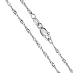 Collier Argent Rhodié 50 cm