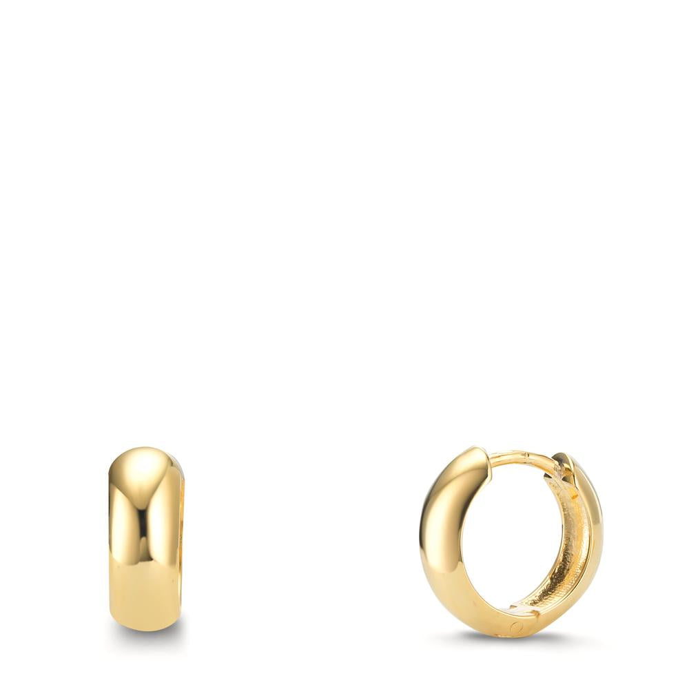 Scharnier oorringen creolen Zilver Geel Verguld