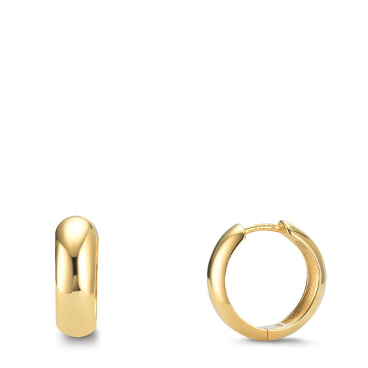 Créoles à charnières Argent jaune Plaqué or