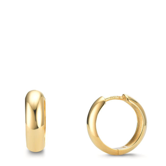 Créoles à charnières Argent jaune Plaqué or