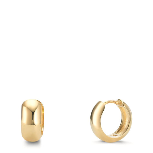 Créoles à charnières Argent jaune Plaqué or