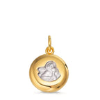Hanger 375/9K geel goud Bi-color Beschermengel Ø12 mm