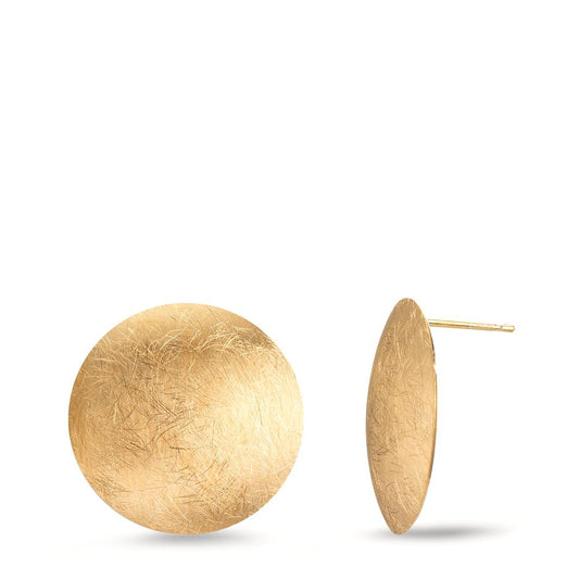 Oorknoppen Zilver Geel Verguld Ø17 mm