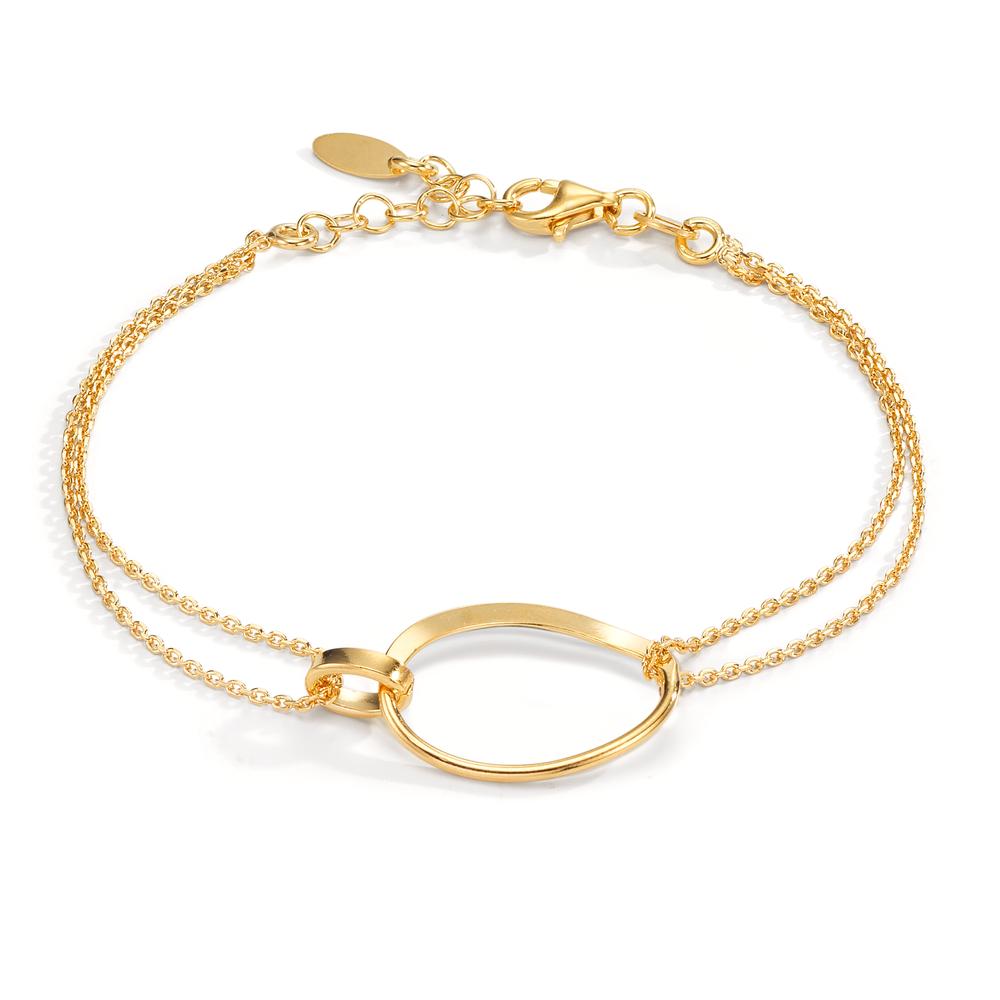 Armband Silber gelb vergoldet verstellbar
