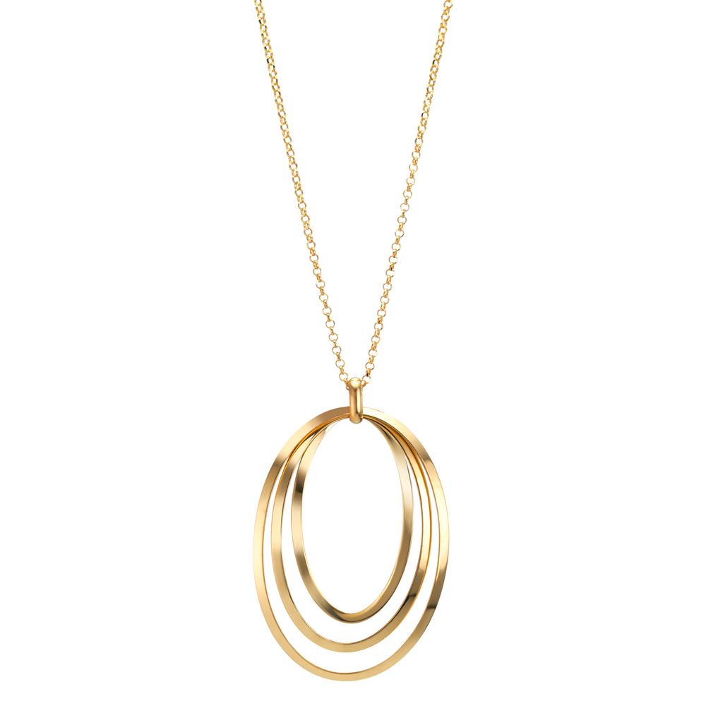 Collier Silber gelb vergoldet 40-44 cm verstellbar