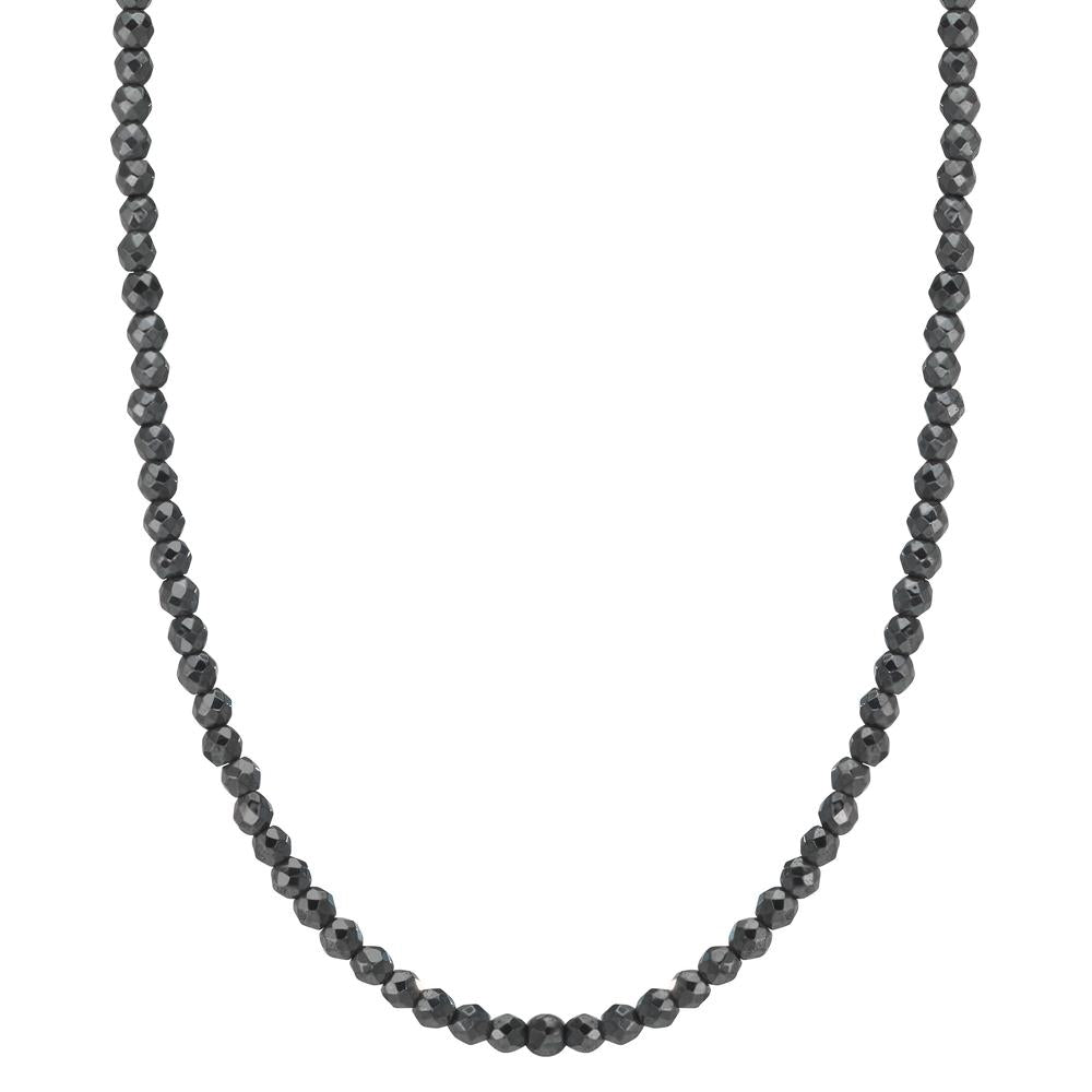 Collier Acier inoxydable Hématite 3 mm 42 cm