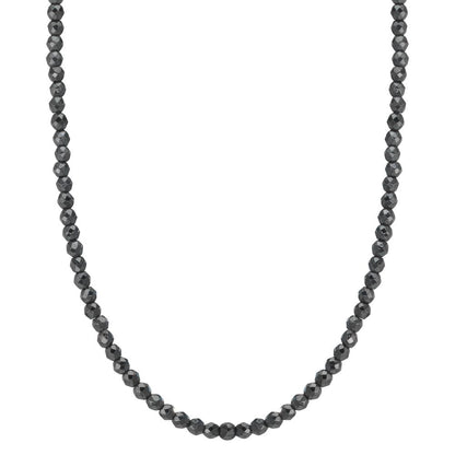 Collier Roestvrijstaal Hematiet 3 mm 42 cm